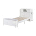 Homelegance - Sloane Twin Bookcase Bed with Hidden Desk, Stool and Storage Bench in White - B2024WHBC-1 - GreatFurnitureDeal