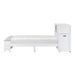 Homelegance - Sloane Twin Bookcase Bed with Hidden Desk, Stool and Storage Bench in White - B2024WHBC-1 - GreatFurnitureDeal