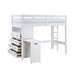 Homelegance - Sloane Twin/Full Loft Bunk Bed with Chest and Hidden Desk in White - B2024WHLTF-1 - GreatFurnitureDeal
