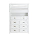 Homelegance - Sloane Twin/Full Loft Bunk Bed with Chest and Hidden Desk in White - B2024WHLTF-1 - GreatFurnitureDeal