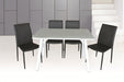 J&M Furniture - B24 Dining Table & DC 13 Chairs - 177801-DT-5SET-BLK - GreatFurnitureDeal