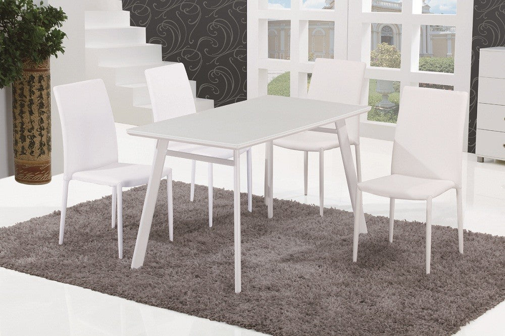 J&M Furniture - B24 Dining Table & DC 13 Chairs - 17780-DT-5SET-WHT - GreatFurnitureDeal