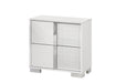 Mariano Furniture - B750 5 Piece Queen Bedroom Set in White Lacquer - BQ-B750-Q4C - GreatFurnitureDeal