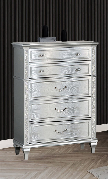 Mariano Furniture - B760 - Chest in Silver Glam - BQ-B760-C - GreatFurnitureDeal