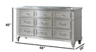 Mariano Furniture - B760 - 6 Piece King Led Bedroom Set in Silver Glam - BQ-B760-EK4NC - GreatFurnitureDeal