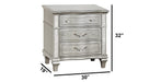 Mariano Furniture - B760 - 6 Piece Queen Led Bedroom Set in Silver Glam - BQ-B760-Q4NC - GreatFurnitureDeal