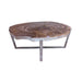 GJ Styles - Petrified Wood Table with Stainless Steel Base - BABS1547 - GreatFurnitureDeal