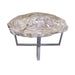 GJ Styles - Petrified Wood Table with Stainless Steel Base - BABS1816 - GreatFurnitureDeal