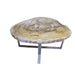 GJ Styles - Petrified Wood Table with Stainless Steel Base - BABS1820 - GreatFurnitureDeal