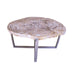 GJ Styles - Petrified Wood Table with Stainless Steel Base - BABS1823 - GreatFurnitureDeal