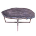 GJ Styles - Petrified Wood Table with Stainless Steel Base - BABS2098 - GreatFurnitureDeal