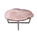 GJ Styles - Petrified Wood Table with Stainless Steel Base - BABS2436 - GreatFurnitureDeal