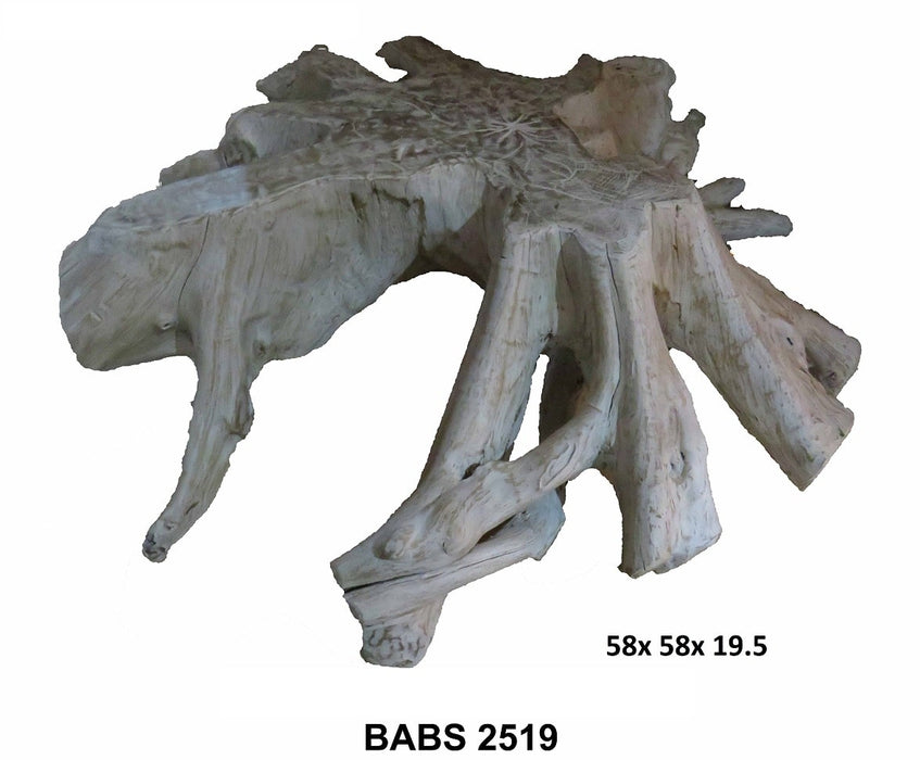 GJ Styles - Teak Root Coffee Table in Washed Finish - BABS2519
