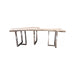 GJ Styles - Suar Wood Bar Table Stainless Base - BABS4003 - GreatFurnitureDeal