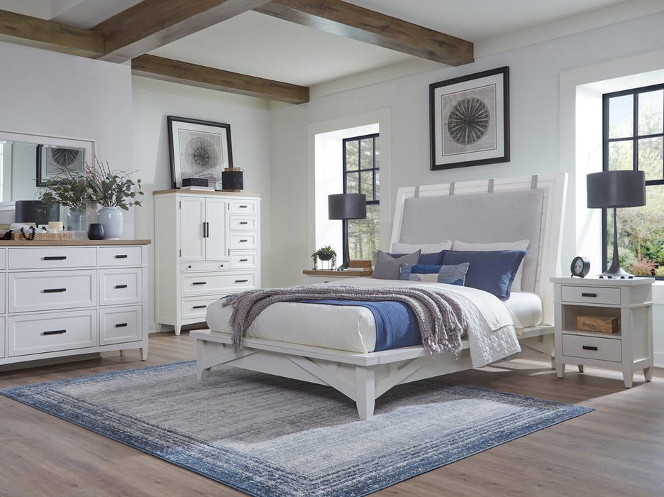 Parker House - Americana Modern Queen Platform Bed in Cotton - BAME#1150-3-COT - GreatFurnitureDeal