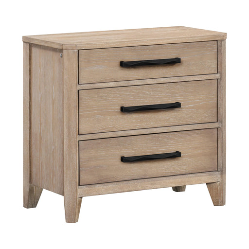 Parker House - Breckenridge 3 Drawer Nightstand with USB/C Port in Medium Brown - BBRE-50 - GreatFurnitureDeal