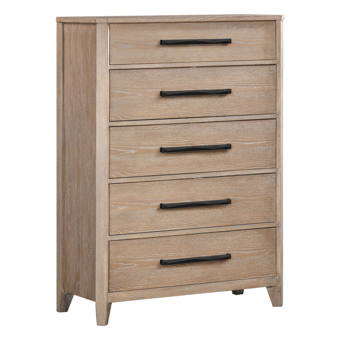 Parker House - Breckenridge 5 Drawer Chest in Medium Brown - BBRE-70 - GreatFurnitureDeal