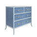 Worlds Away - Beckett Four Drawer Chest in Light Blue Matte Lacquer - BECKETT BL - GreatFurnitureDeal