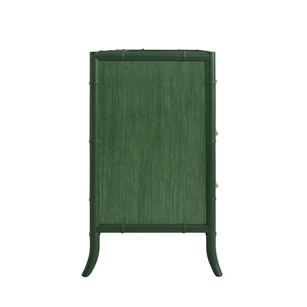 Worlds Away - Beckett Four Drawer Chest in Dark Green Matte Lacquer - BECKETT GR - GreatFurnitureDeal