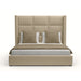 Nativa Interiors - Aylet Square Tufted Eco-Leather Medium 67"Queen Cream Bed - BED-AYLET-VC-MID-QN-VIN-CREAM - GreatFurnitureDeal