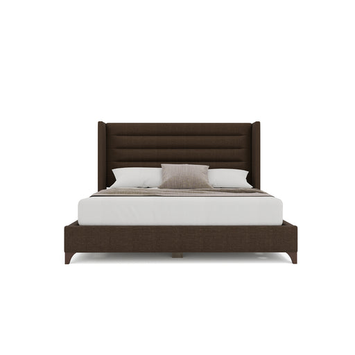 Nativa Interiors - Megan Horizontal Channel King Bed Brown - BED-MEGAN-HC-KN-PF-BROWN - GreatFurnitureDeal