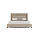 Nativa Interiors - Megan Horizontal Channel Queen Bed Flax - BED-MEGAN-HC-QN-PF-FLAX - GreatFurnitureDeal