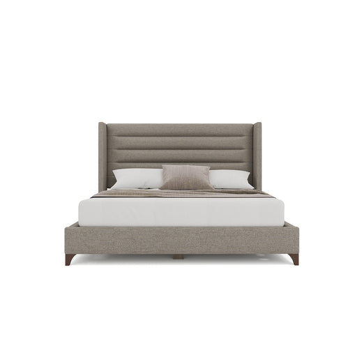 Nativa Interiors - Megan Horizontal Channel Queen Bed Grey - BED-MEGAN-HC-QN-PF-GREY - GreatFurnitureDeal