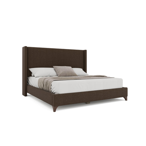 Nativa Interiors - Megan Classic Plain Queen Bed Brown - BED-MEGAN-PL-QN-PF-BROWN - GreatFurnitureDeal