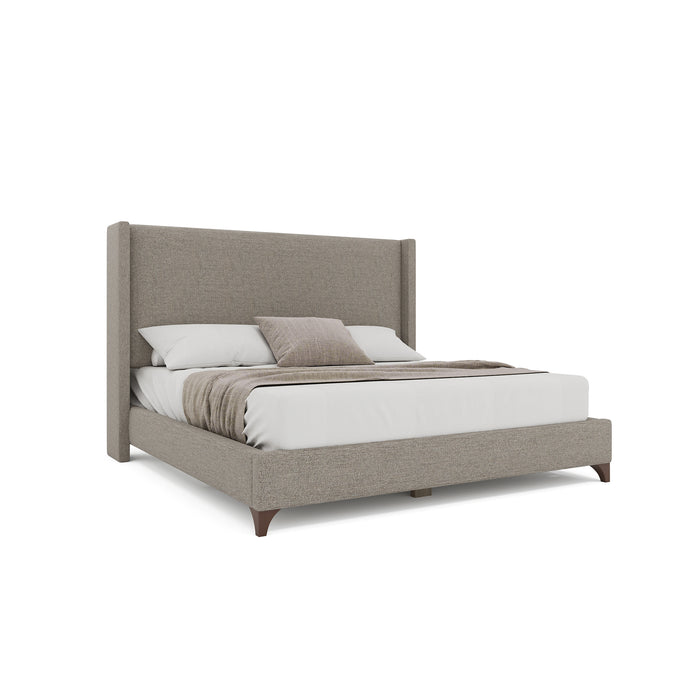 Nativa Interiors - Megan Classic Plain King Bed Grey - BED-MEGAN-PL-KN-PF-GREY - GreatFurnitureDeal