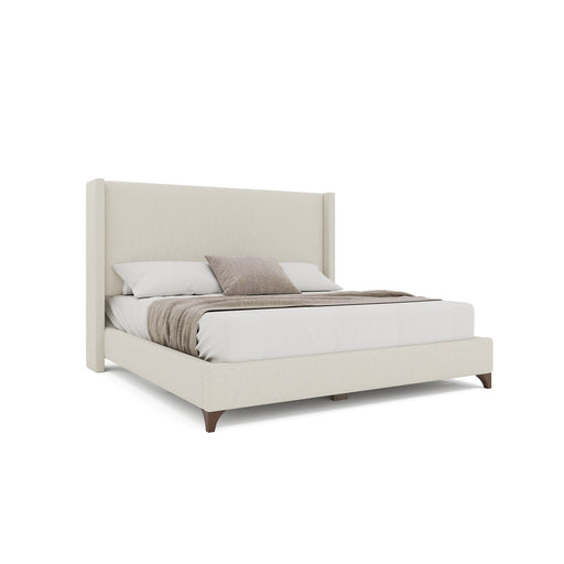 Nativa Interiors - Megan Classic Plain King Bed Off White - BED-MEGAN-PL-KN-PF-WHITE - GreatFurnitureDeal