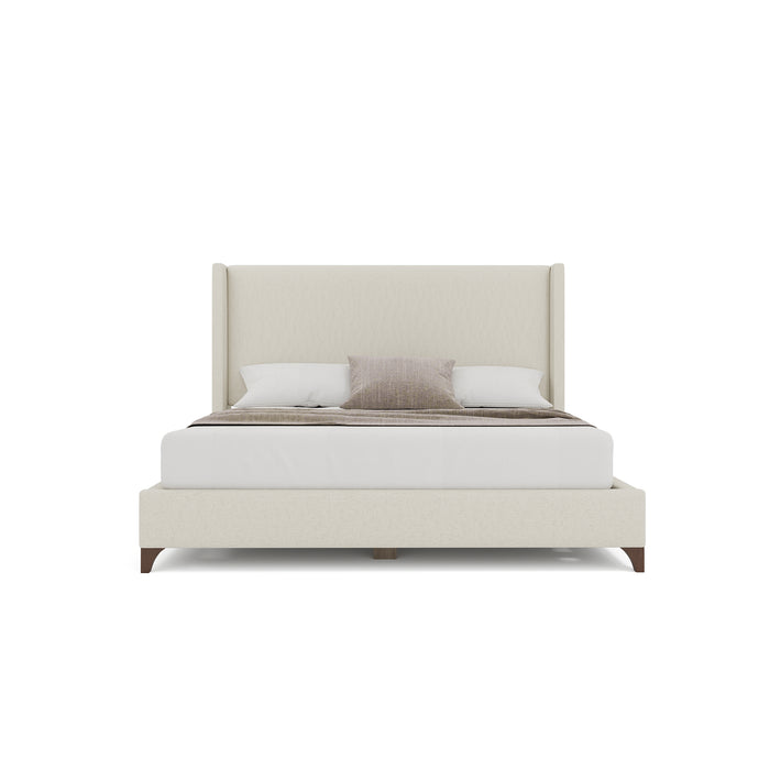 Nativa Interiors - Megan Classic Plain King Bed Off White - BED-MEGAN-PL-KN-PF-WHITE - GreatFurnitureDeal