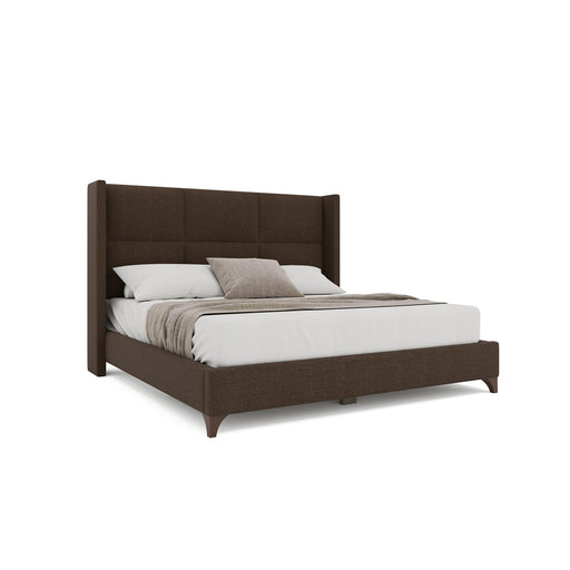 Nativa Interiors - Megan Square Queen Bed Brown - BED-MEGAN-SQ-QN-PF-BROWN - GreatFurnitureDeal