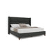 Nativa Interiors - Megan Square Queen Bed Charcoal - BED-MEGAN-SQ-QN-PF-CHARCOAL - GreatFurnitureDeal