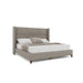 Nativa Interiors - Megan Square King Bed Grey - BED-MEGAN-SQ-KN-PF-GREY - GreatFurnitureDeal