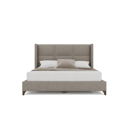 Nativa Interiors - Megan Square Queen Bed Grey - BED-MEGAN-SQ-QN-PF-GREY - GreatFurnitureDeal