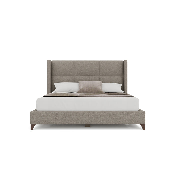 Nativa Interiors - Megan Square Queen Bed Grey - BED-MEGAN-SQ-QN-PF-GREY - GreatFurnitureDeal