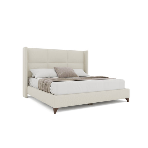 Nativa Interiors - Megan Square Queen Bed Off White - BED-MEGAN-SQ-QN-PF-WHITE - GreatFurnitureDeal