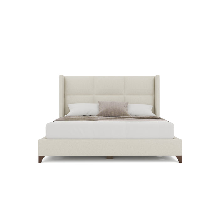 Nativa Interiors - Megan Square Queen Bed Off White - BED-MEGAN-SQ-QN-PF-WHITE - GreatFurnitureDeal