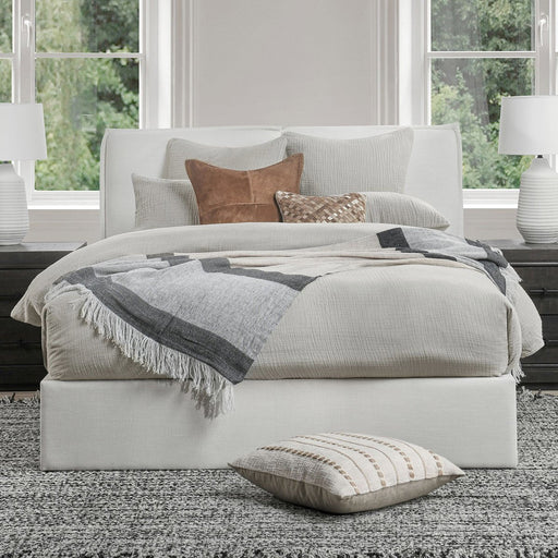 Villa By Classic Home - Cardiff Gray 3pc King Duvet Set - BEDD348K - GreatFurnitureDeal