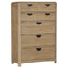 Parker House - Escape 5 Drawer Chest in Glazed Natural Oak - BESC#41385 - GreatFurnitureDeal