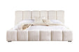 Parker House - Escape Queen Bed in Channel Tufted Fluffy River Rock Light Brown -BESC#8000-3-FYRR - GreatFurnitureDeal