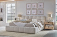 Parker House - Escape Queen Bed in Channel Tufted Fluffy River Rock Light Brown -BESC#8000-3-FYRR - GreatFurnitureDeal