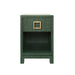 Worlds Away - Blair One Drawer Side Table in Green Dyed Grasscloth - BLAIR GR - GreatFurnitureDeal