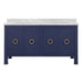 Worlds Away - Blanche Bath Vanity Sink in Textured Navy - BLANCHE 60 NVY - GreatFurnitureDeal