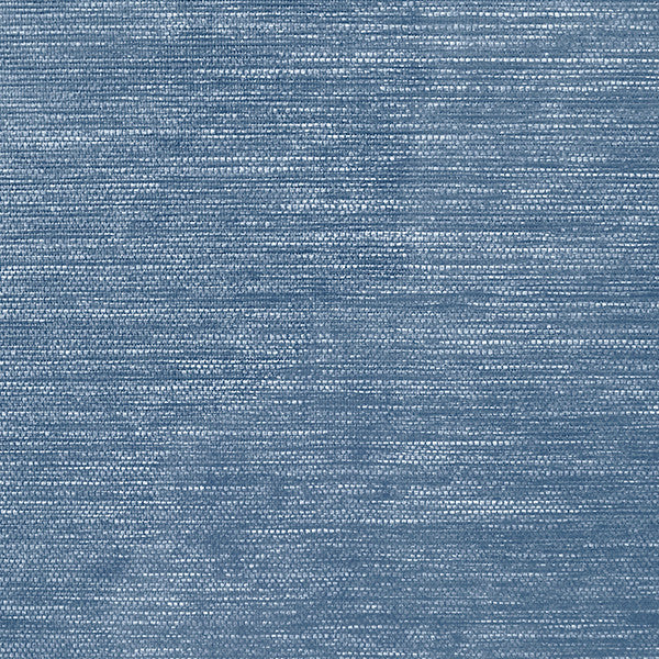 Worlds Away - Steele Four Door Wrap Around Modern Buffet With Brass Fluted Handles In Dyed Blue Grasscloth - STEELE BL