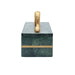 Worlds Away - Green Marble Box With Brushed Brass Detail And Brass Snake Handle - BOA - GreatFurnitureDeal