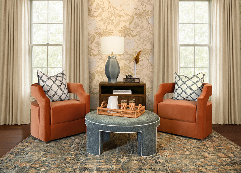 Worlds Away - Corine Two Drawer, Open Shelf Side Table With Fluted Drawer Fronts In Provincial Brown Oak - CORINE PBO