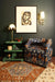 Worlds Away - Tatiana Three Tier Center Column Side Table in Textured Green - TATIANA GR - GreatFurnitureDeal