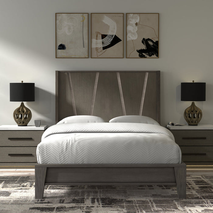 Parker House - Pure Modern Queen Panel Bed in Moonstone - BPUR#1150-3 - GreatFurnitureDeal