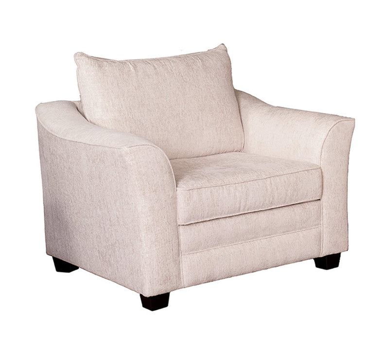 Mariano Italian Leather Furniture - Brevard Chair in Cirrus Sand/Chantal Ash - 970-10